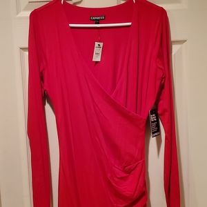 Express Red stretch dress